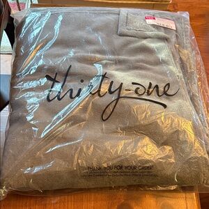 Thirty-One Charcoal Throw Blanket